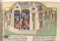 Jean Froissart, Chroniques, v1420, Francais 2675, fol. 176, Couronnement de Jean II le Bon